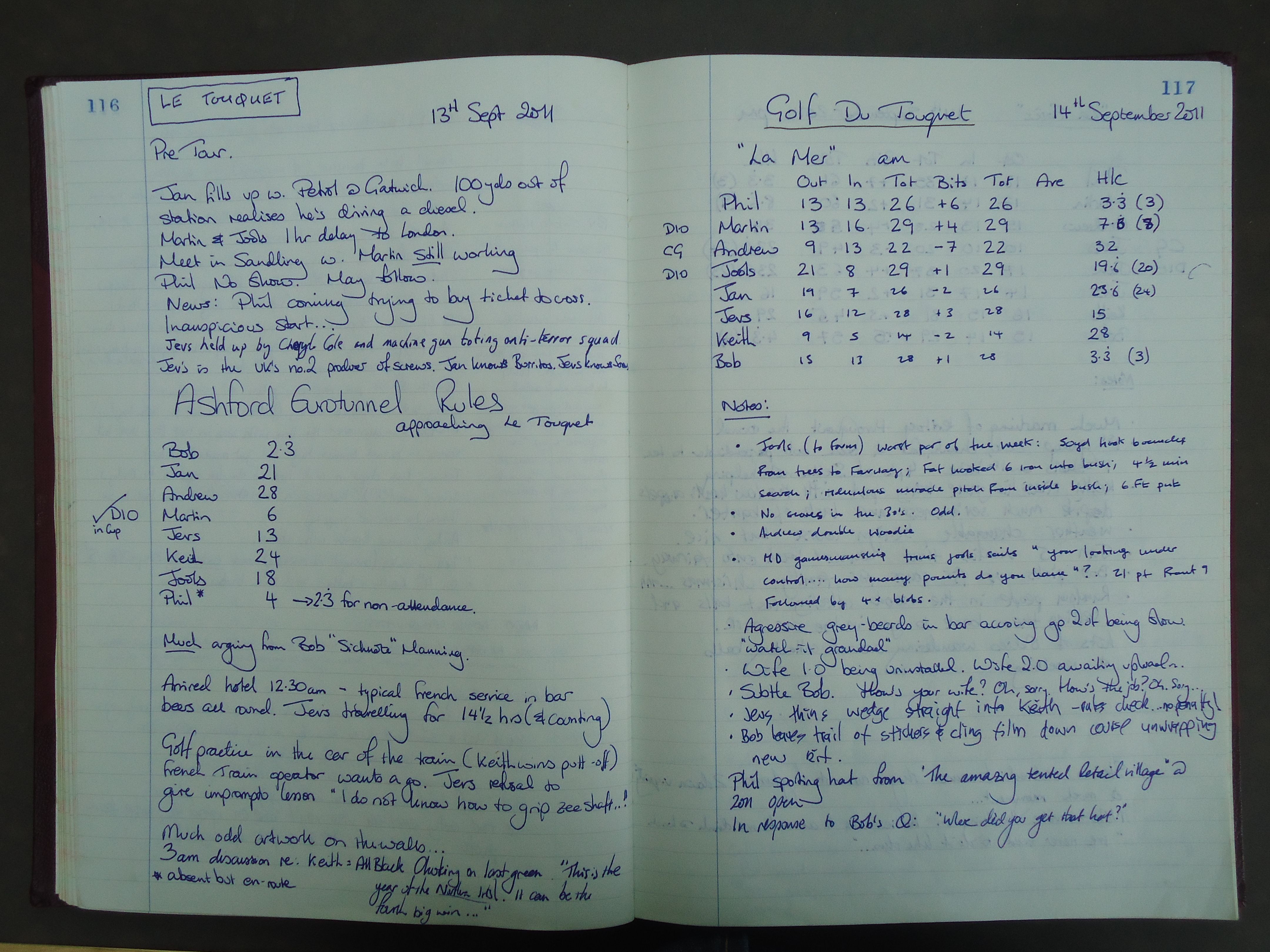 2011 Annual Tour start and Round 1 (Golf Du Touquet)