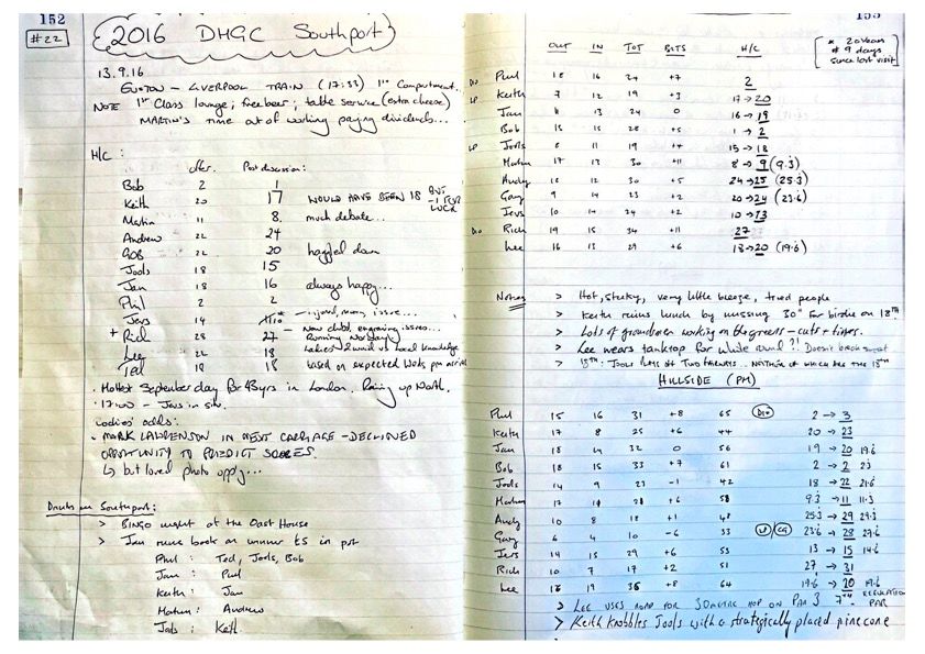 2016 Annual Tour start, Round 1 (West Lancashire Golf Club), and Round 2 (Hillside Golf Club)