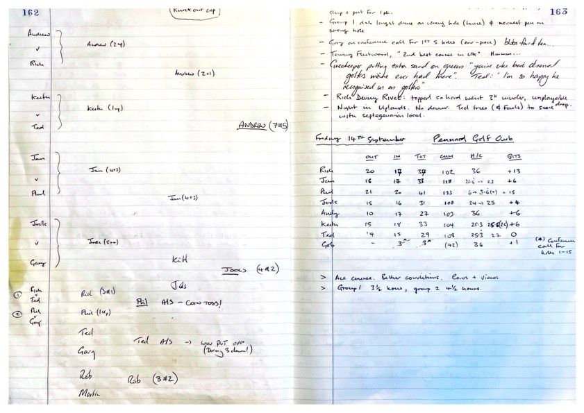 Round 3 (Machynys Peninsula) and Round 4 (Pennard Golf Club)