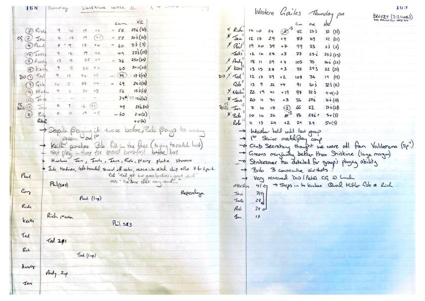 Round 3 (Shiskine Golf Club) and Round 4 (Western Gailes Golf Club)