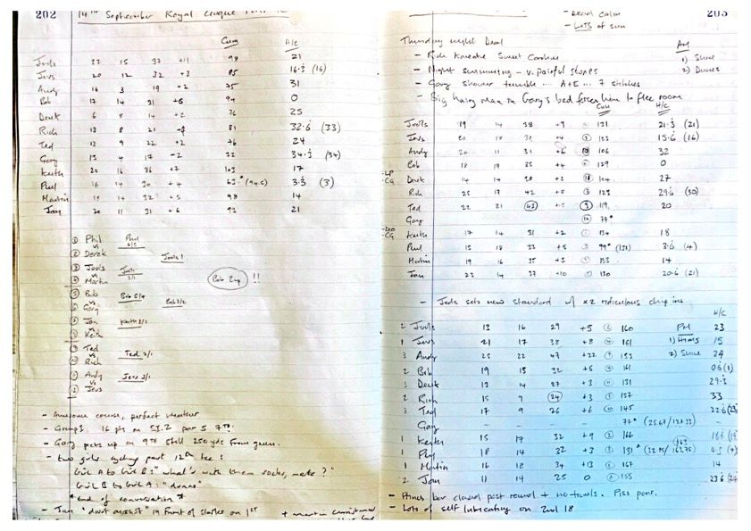 Round 3 (Royal Cinque Ports Golf Club), Round 4 (Prince's Golf Club), and Round 5 (Prince's Golf Club)